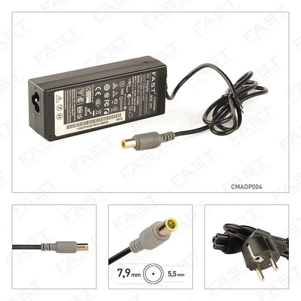 CMADP004 IBM LENOVO 20V, 4.5A 7.9*5.5mm UYUMLU NOTEBOOK ADAPTOR