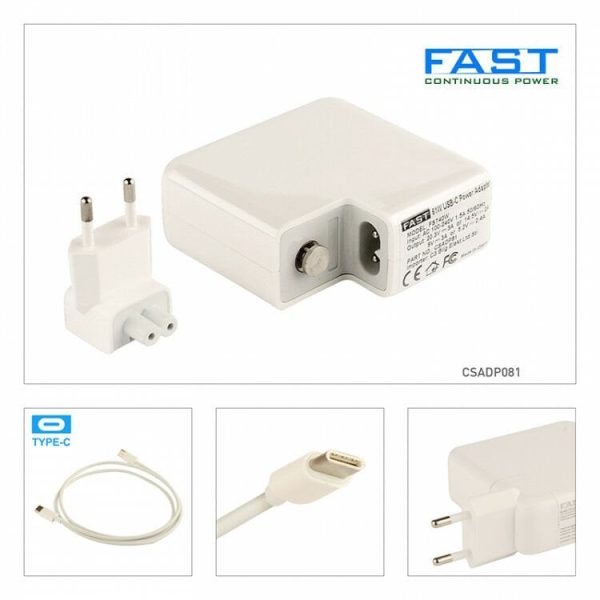 CSADP081 APPLE MACBOOK 20.3V, 3A-14.5V, 2A UYUMLU Type-C NOTEBOOK ADAPTOR