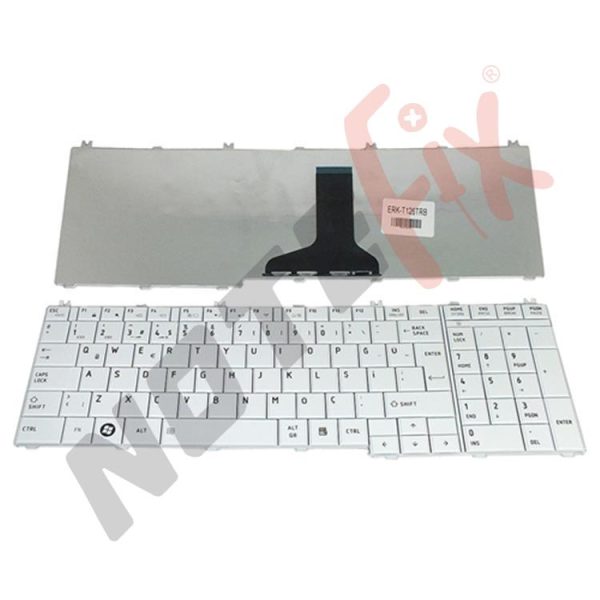 Toshiba Satellite C650, L650, L670 Serisi Beyaz Notebook Klavye