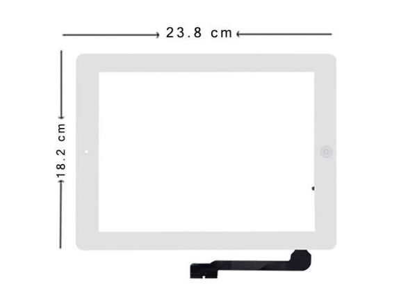 Apple iPad 3 A1416, A1430, A1403, iPad 4 A1458, A1459, A1460 Beyaz Tablet Dokunmatik Ekran