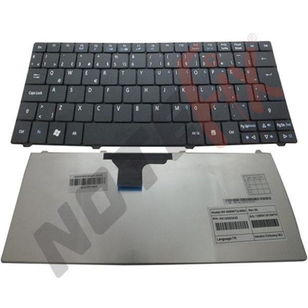 Acer ZA3, ZA5, ZH7, ZH6, ZA8, Acer Aspire One 751, 751H, 752, 753H Acer Timeline 1810T, 1430, 1810,1820 1830, Ferrari 200 Siyah Notebook Klavye