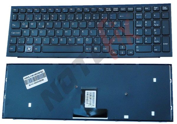 Sony Vaio VPC-EB, PCG-71211L, PCG-71211W, PCG-71211M, PCG-71212L, PCG-71311L Siyah Notebook Klavye