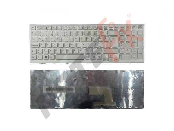 Sony Vaio VPC-EH, VPC-EE, VPC-EL, PCG-71811M, PCG-71811L, PCG-71911L, PCG-71912L, PCG-71913L, PCG-71914L Beyaz Notebook Klavye