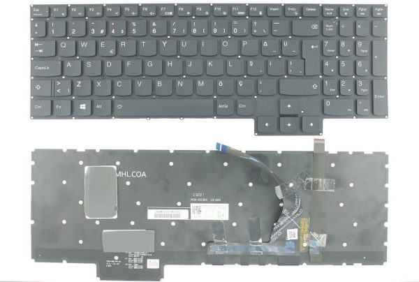 Lenovo Legion 5-15IMH05, 5-15ARH05, 5-15IAH, 82EY, 82B1 RGB Işıklı Siyah Notebook Klavye