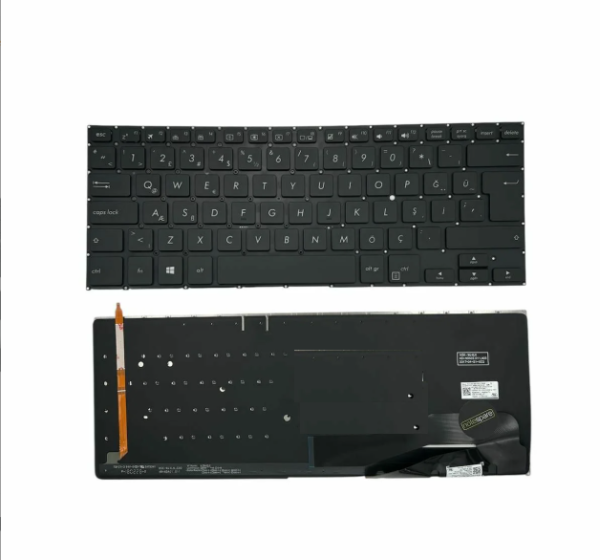 Asus T530 Flip 14 TP410 TP410U TP410UA TP410UR TP410UF Türkçe Siyah Işıklı Klavye