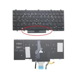 Dell Latitude E5450 E5480 E5490 E7470 E7450 E7480 Siyah Türkçe Işıklı Notebook Klavye Versiyon 2