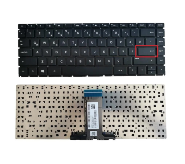 HP X360 14-BA, 14-BS , 14-CK, 14-CF, 14-DK Serisi Türkçe Siyah Notebook Klavye