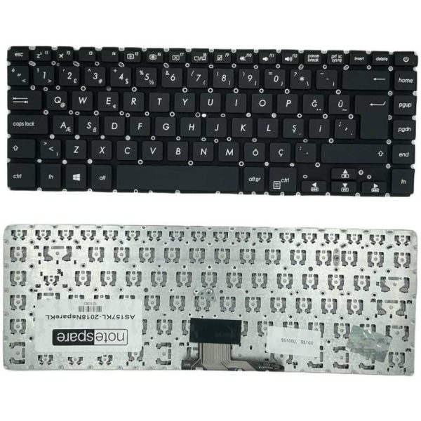 Asus X510, X510U, X510UA, X510UF, X510UN, X510UQ, X510UR Klavye Siyah Türkçe